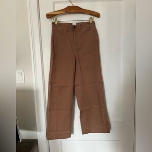 Wide-Leg Brown Pants